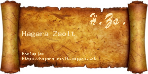 Hagara Zsolt névjegykártya